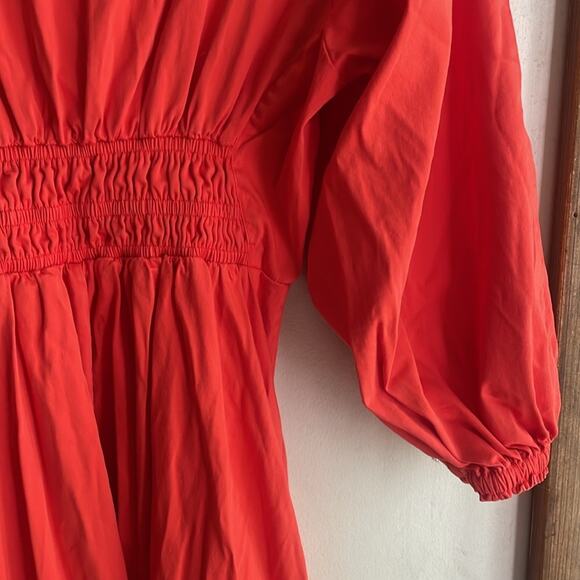 ALEXIS Shae Smocked-waist Dress Poppy - Picture 9 of 13